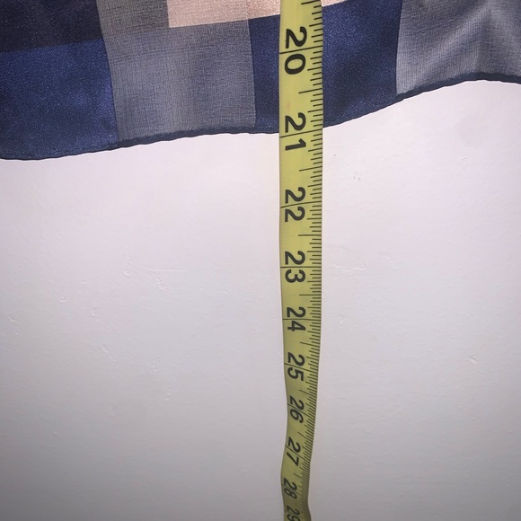 Talbots Silk Square Scarf 21.5" X 21" - Picture 3 of 5